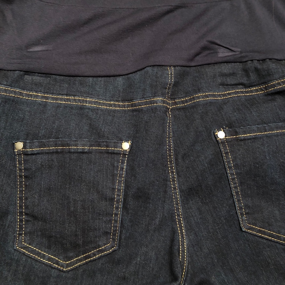 NEW Cuffed Maternity Denim stretchy shorts size 16-18 XL GREAT PRICE $AVE $$ - Picture 8 of 8